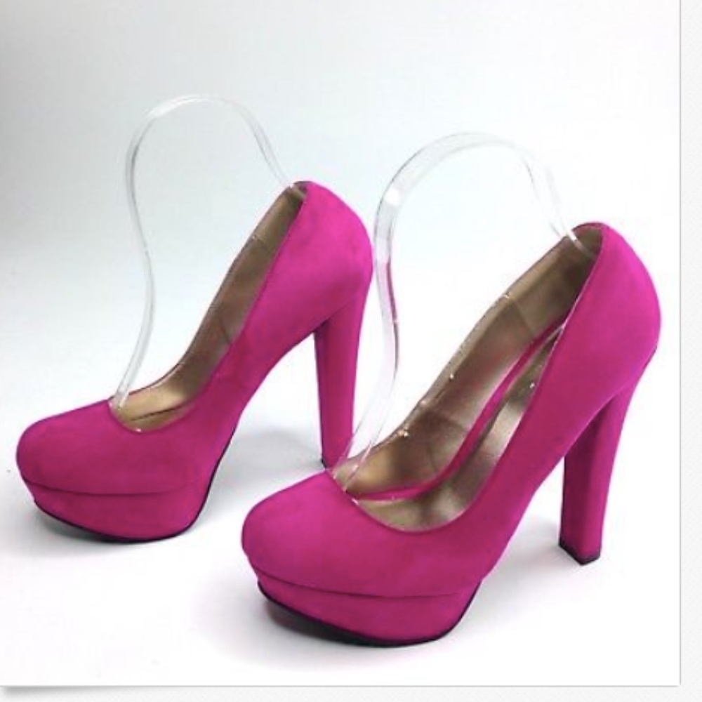Fuschia s Platform 5" Comfy Heels B-354